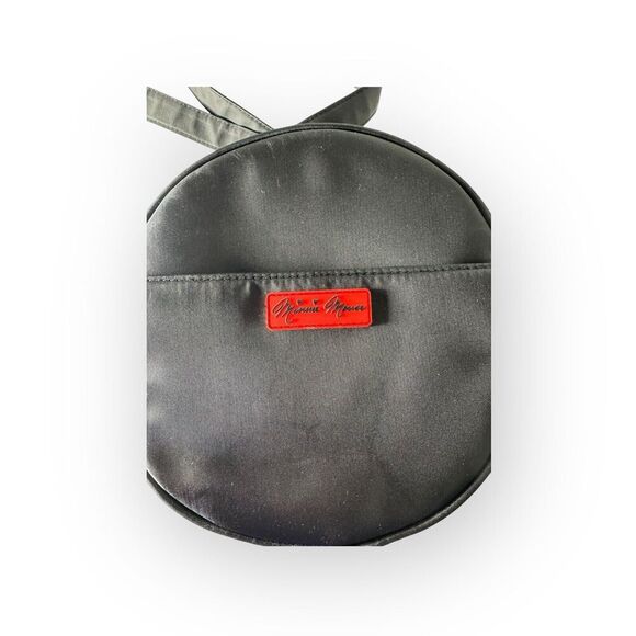 Disney Minnie Mouse Black 3D Plush Polka Dot Bow Crossbody Purse NWT - Picture 7 of 8